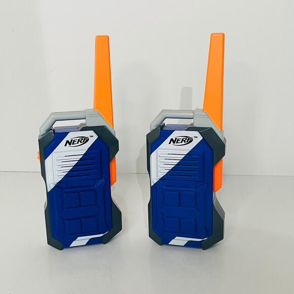 Nerf Other - Nerf Molded Walkie Talkies with Built-in Belt Clip & Blaster Clip (1 Pair)